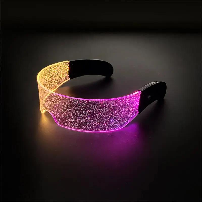 Cool Luminous Colorful LED Light Up Glasses Glowing Neon Light Flashing Party Glasses For Nightclub DJ Dance Party Decor