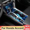 For Honda Accord 10th X 2018- Stainless Steel Car Internal Gear Shift Box Panel Cover Trim Frame Decoration Accessories