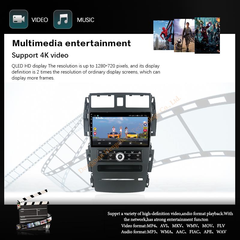 9Inch For Nissan Teana J31 SM5 2003-2007 GPS Navigation Radio Android12 8+128G 8Core CarPlay 4G 360Camera Car Multimedia Player