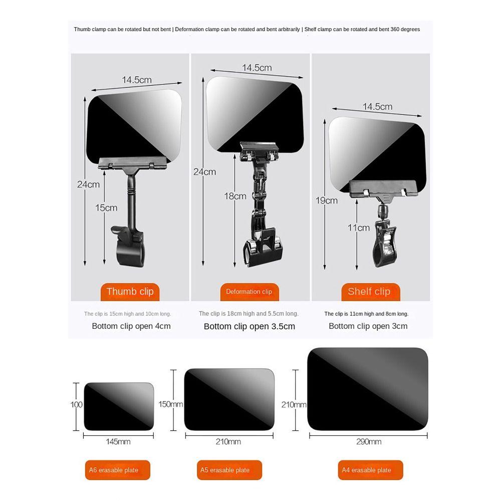 С зажимом Этикетка с ценой на еду A4 A5 A6 Держатель ценника Пекарня Супермаркет Ресторан Меню