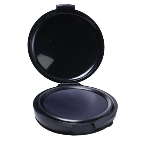 Подушечка для отпечатков пальцев с чернилами для отпечатков пальцев Водонепроницаемая компактная портативная портативная идентификация отпечатков пальцев Черная подушечка для чернил для печати