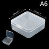 New Transparent Plastic Storage Box Photocards Small Card Storage Box Desk Organizer Box Classification Box Stationery