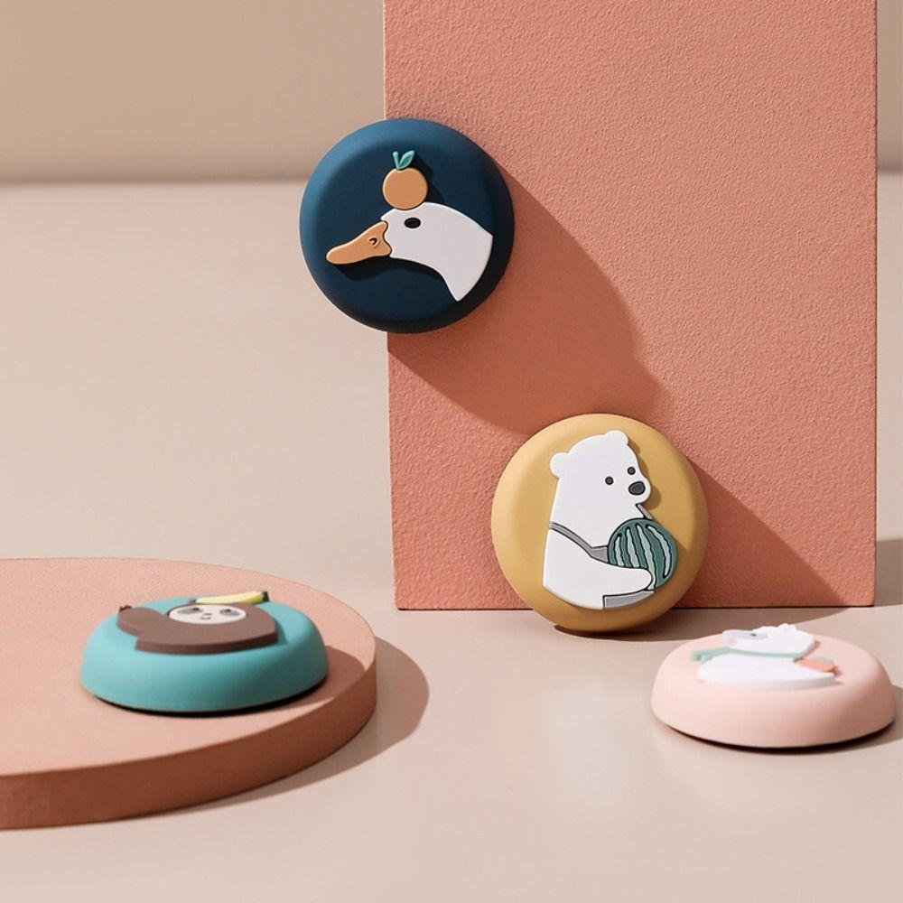 Animals Design Door Crash Pad Wall Protector Door Stopper Cartoon Door Handle Bumper Wall Sticker