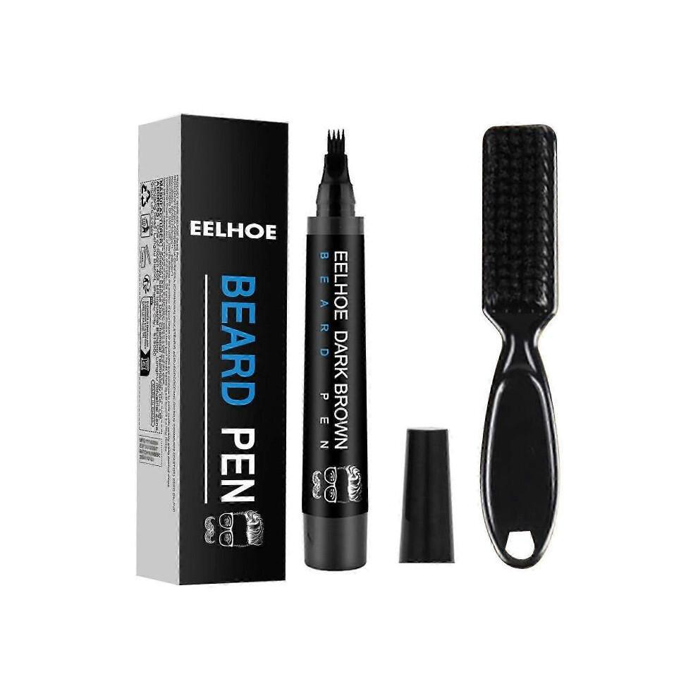 EELHOE Beard Filling Pen Kit Men's Beard Natural Waterproof Beard Pen Beard Stroke Pen