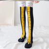 Men's Unisex Cute Novelty Cartoon Chicken Leg Pattern Knee High Socks, Breathable Comfy Casual For Men's Outdoor Wearing All Seasons Wearing