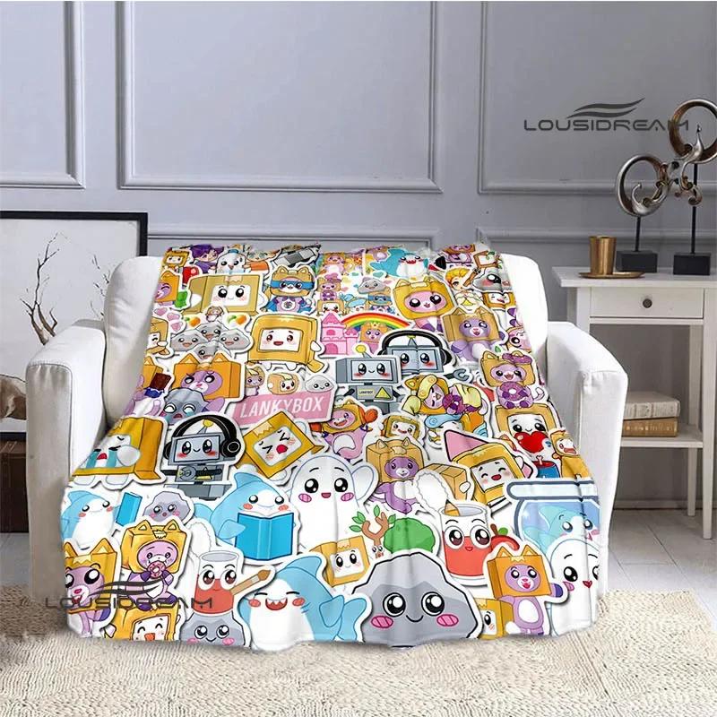 Lankybox Foxy Boxy милое одеяло теплое одеяло с фланцем мягкое и удобное одеяло домашнее дорожное одеяло подкладка для кровати подарок на день рождения