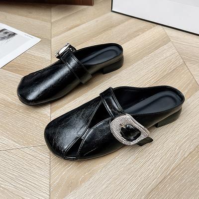 Модные мюли Женские балетки Шлепанцы Кристальные Повседневные сандалии 2025 Дизайнерские Новые Летние Женские Вьетнамки Модные Слайды Уютные Zapatos