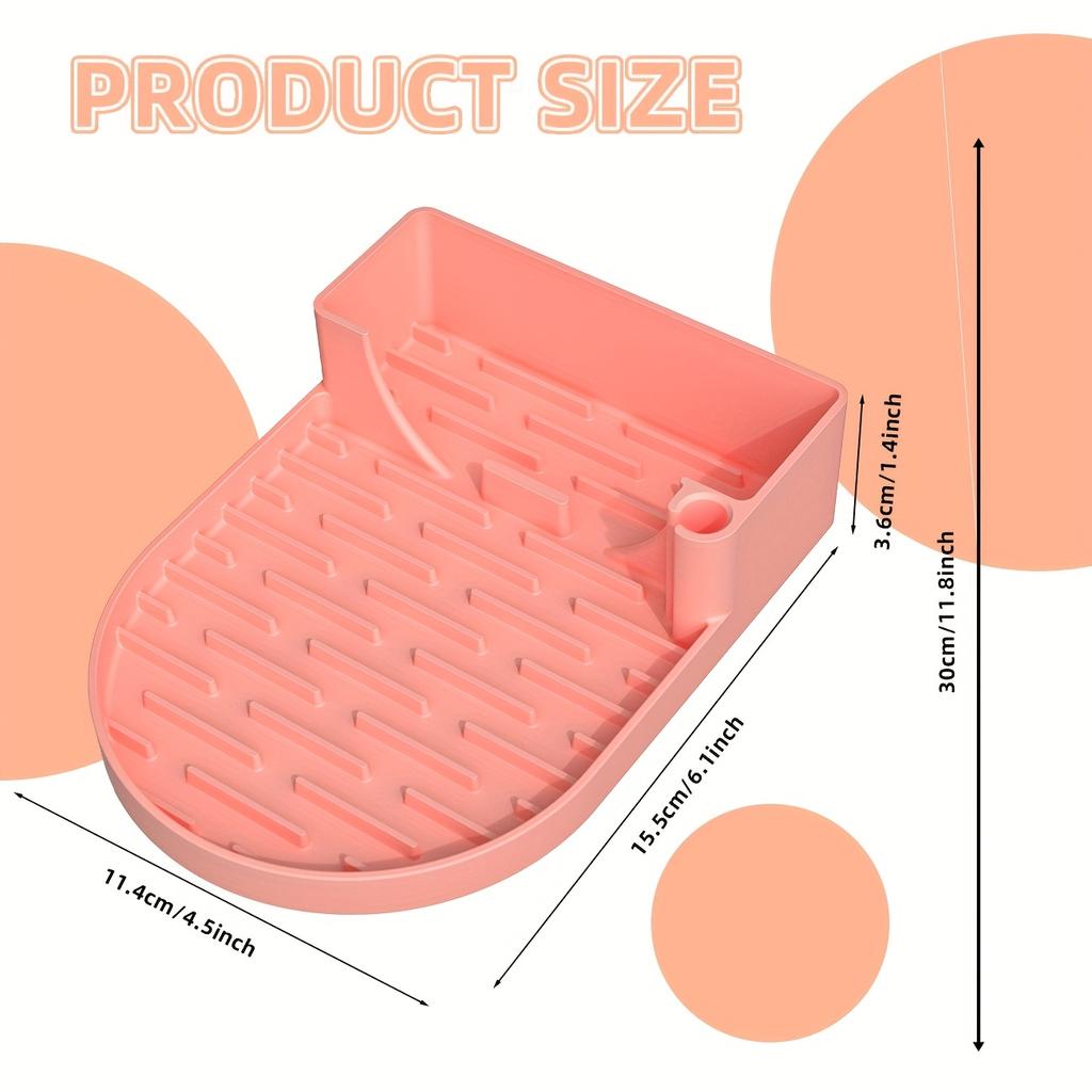 Silicone Water Bottle & Tumbler Drain Rack - Fits 40oz/30oz Cups, Perfect for Sports & Outdoor Activities