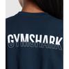 Gymshark FracTion Oversized T shirT Navy B3a6l Ub9p