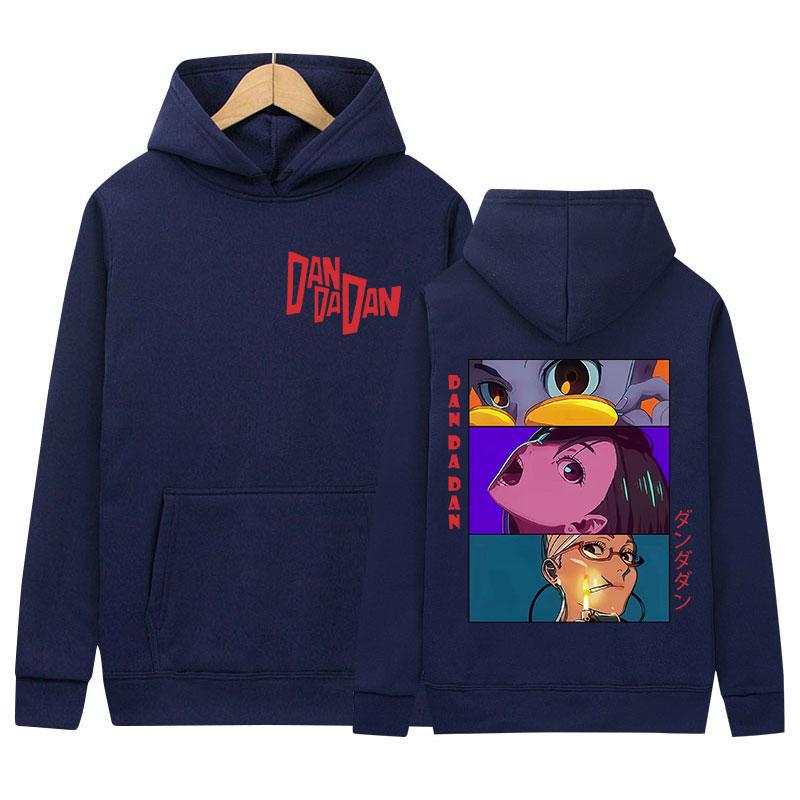 Japan Anime Dandadan Okarun Dan Da Dan Graphic Hoody Mens Women Vintage Oversized Sweatshirt Fashion Harajuku Hoodies Streetwear