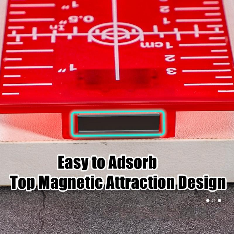 Лазерный уровень, мишень, красная/зеленая линия, луч, расстояние между пластинами, дюйм/см, нивелирная доска, инструмент, висящий на стене и полу