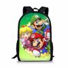 Double Super Mario Shoulder School Bag With Durable Material Pattern Playful