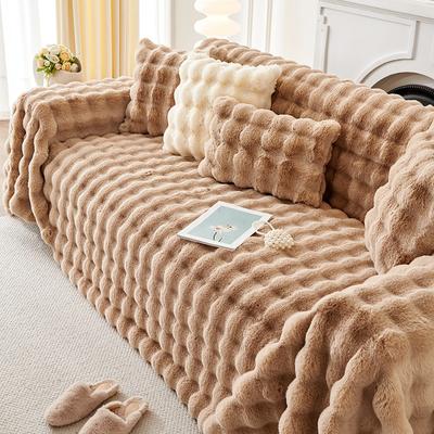 Осенне-зимняя подушка для дивана, зимняя утолщенная флисовая подушка, нескользящий кожаный чехол для дивана, тканевый чехол