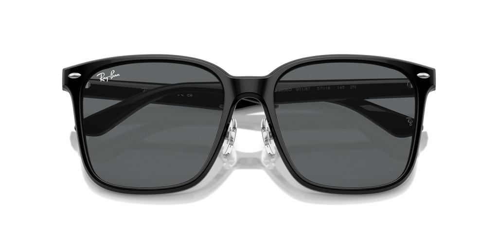 Ray-Ban Солнцезащитные очки RB2206D 901/87 57 - Черные / Темно-серые линзы Посадка на низкую переносицу