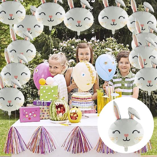 Пасхальный воздушный шар, полезный, прочный, экологически чистый, счастливый кролик, украшение для вечеринки, реквизит для сцены