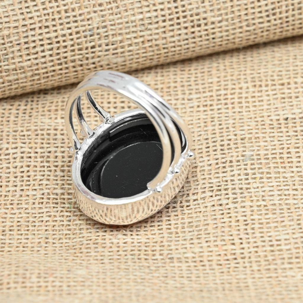 Кольцо с розовым тройным опалом и драгоценным камнем, стерлинговое серебро 925 пробы, ювелирные изделия ручной работы