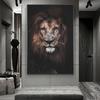 African Lion Wall Art Canvas Paintings Animals Posters And Prints African Art Wall Pictures Home Wall Decoration Background Wall Decoration