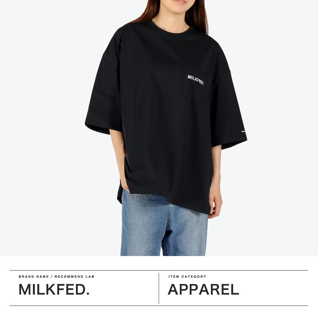 Milkfed Casual x OP Рашгард с карманом, черная футболка, женская,