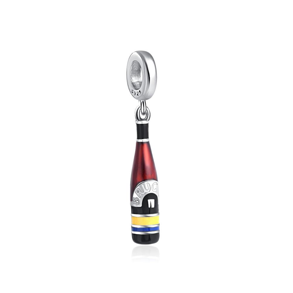New 925 Silver Charm Fit Bracelet Accessories Women Jewelry Summer Limit Series Ice Cream Beer Red Wine