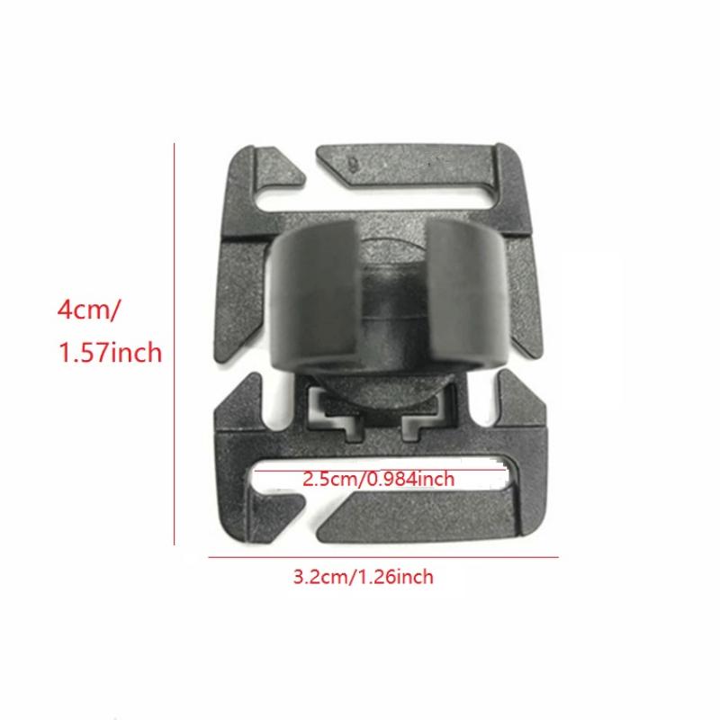 2 шт. Вращающийся зажим для фонарика, зажим для водопроводной трубы, зажим для рюкзака, тактическая пряжка для стропы 25 мм, аксессуары для кемпинга на открытом воздухе