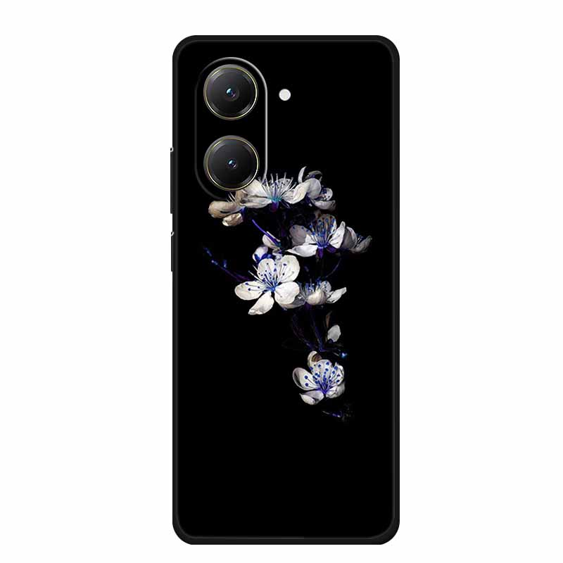 Черный силиконовый чехол для Xiaomi Poco X7 Pro M7 4G Plus Чехол Мультяшный Мягкий ТПУ Задняя крышка Для Poco C71 Redmi A5 4G Чехол для телефона C 71