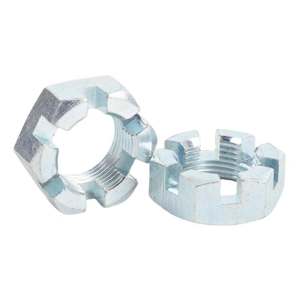 2 Sets Trailer Nut Kit with 1in Shaft Spindle Nuts 1in Washer 2.2in   Cotter Pins Galvanized for 1in Shaft Spindle