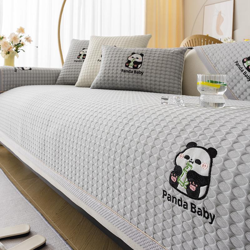 Cool Doudou Sofa Cushion Summer Summer Ice Silk Mat Seat Cushion  New Non-Slip Sofa Cover Cover Cloth Towel