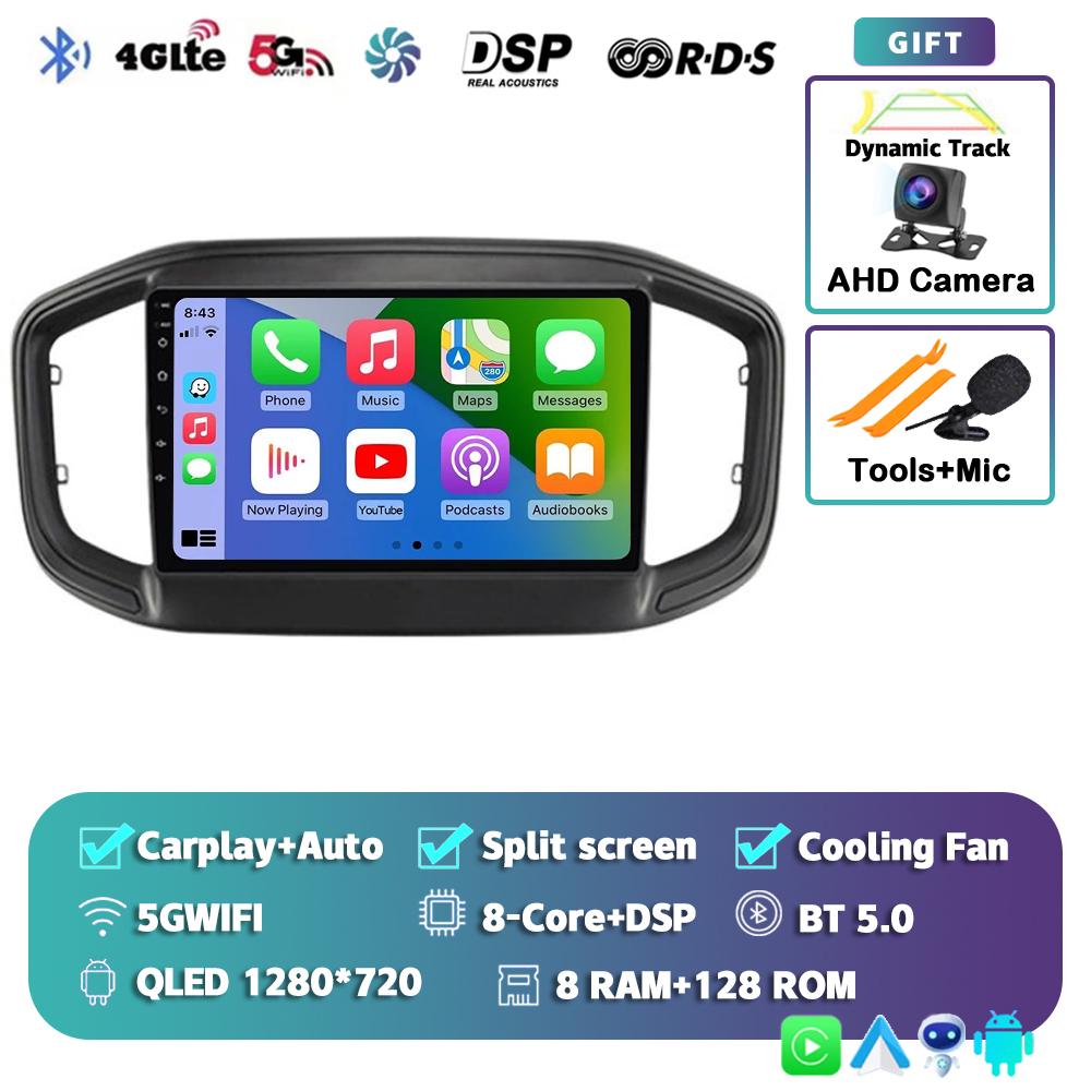 Android 14 Carplay Car Radio For Fiat Strada 2020 - 2021 Multimedia Video Player Navigation GPS Stereo 2Din DVD 360 Camera DSP