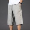 Мужские летние шорты-карго с несколькими карманами, повседневные укороченные брюки, быстросохнущие спортивные брюки средней длины