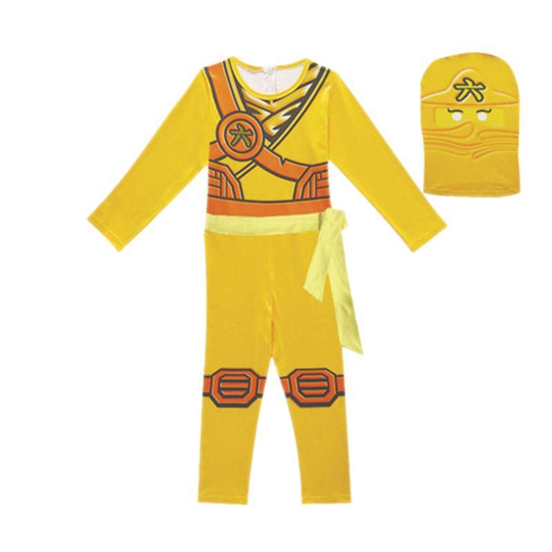 Крутой детский косплей-набор одежды в стиле Ниндзяго с перчаткой, шляпой и комбинезоном
