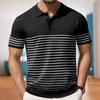 New Men'S Polo Shirt Made Of Pure Cotton With Dropped Shoulders High-Quality Loose Fit For Fitness Versatile For Daily Exercise Short Sleeved Casual