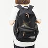 OUTDOOR Pet Backpack Carrier for Dogs and Size M Cats, Black,