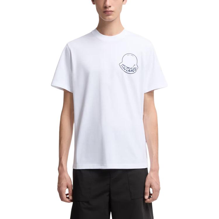 Moncler Logo Printed Crewneck T Shirt K20918C0001389AJS00A