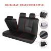 2/4/9PCS Luxury PU Leather Auto Universal Car Seat Covers Interior Accessories Full Set Black Car Seat Cushion Covers Automotive Seat Protector Covers