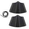 2 Sets Punk Bracer Black Outdoor PU Retractable Armband Archery Cross Strings Wristbands