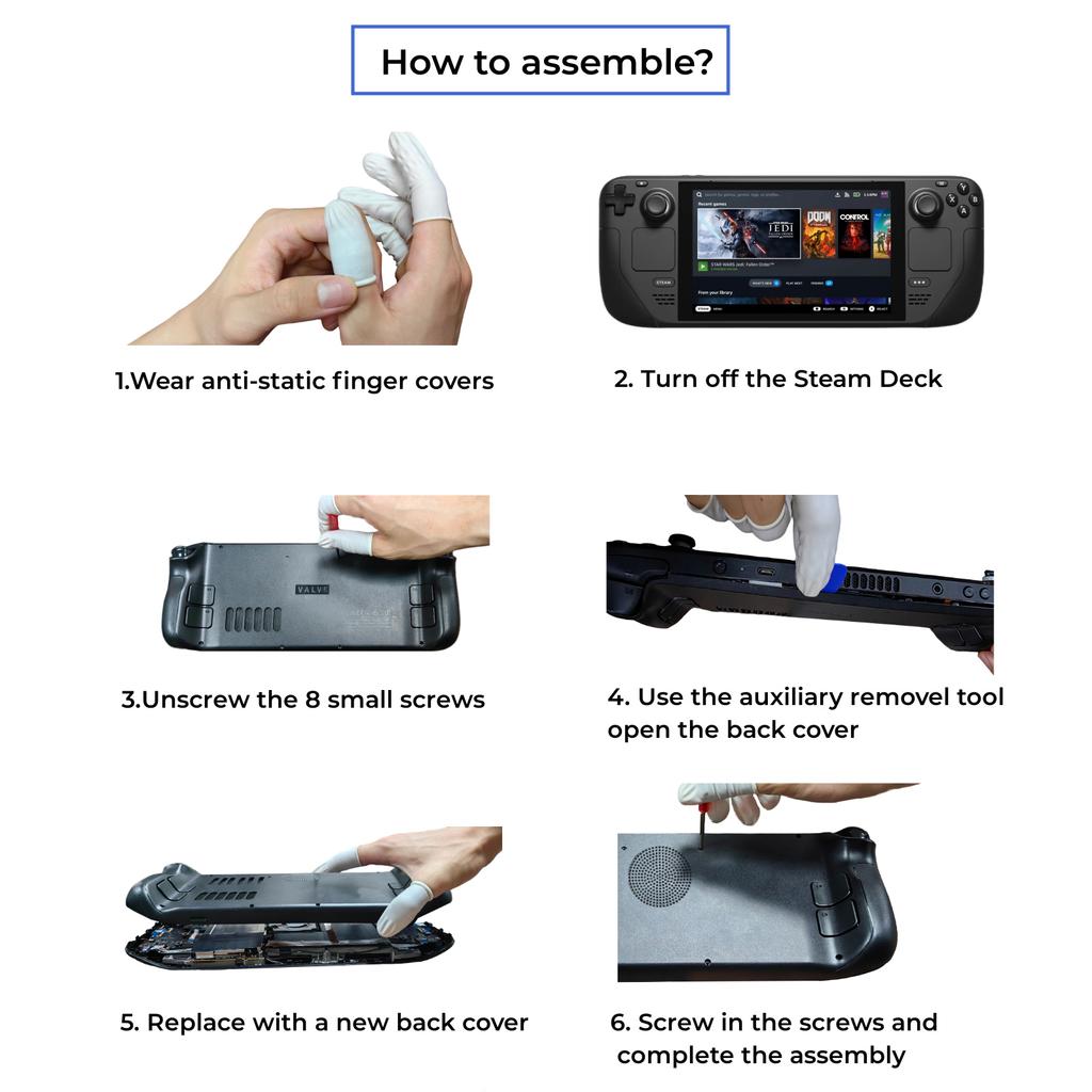 Пластиковая задняя пластина, сменная задняя крышка, крышка для рассеивания тепла, улучшает игровой процесс благодаря противоскользящему дизайну