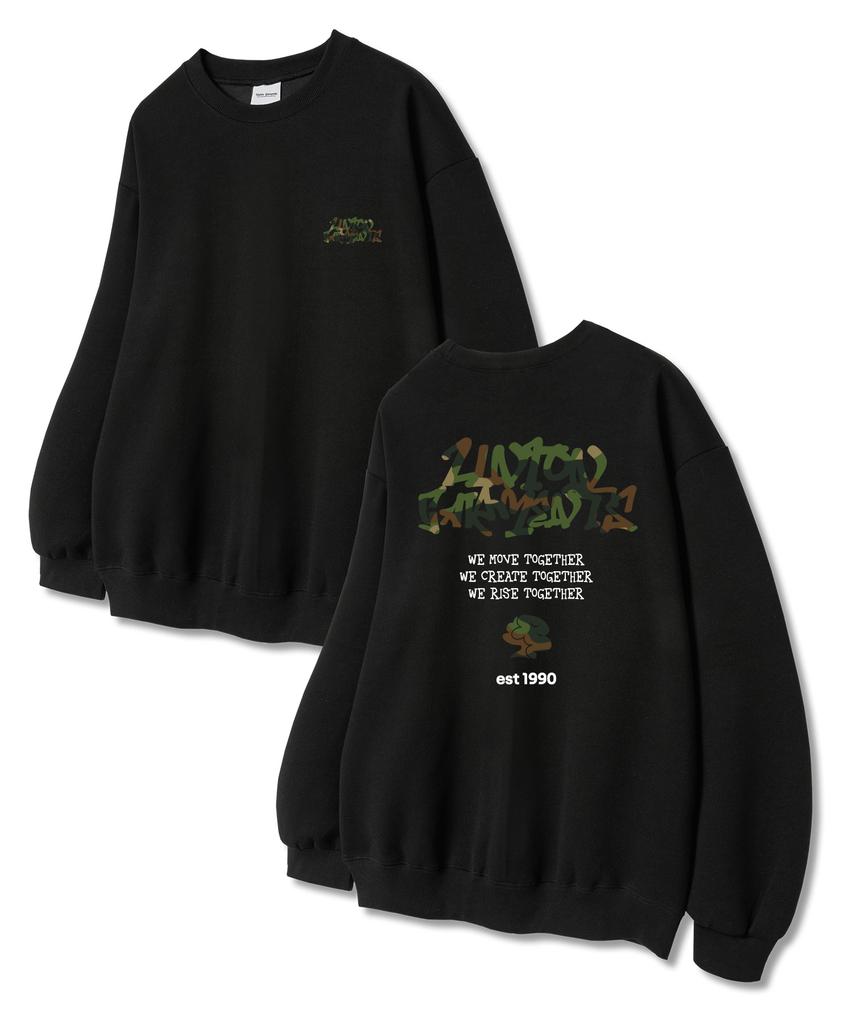 UNION GARMENTS Миллимув Терри Толстовка Черный