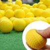 Yellow PU Foam Golf Balls Sponge Elastic Indoor Outdoor Practice Training