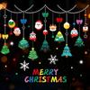 Santa Claus Christmas Tree Christmas Window Stickers Reusable Stickers Glass Stickers Christmas Wall Sticker PVC Electrostatic