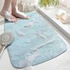 WTEMPO 1PC 45*75CM Household Bathroom TPE Non Slip Mats Hotel Bathroom Floor Mats Soft Bathtub Mats Toilet Shower Foot Mats