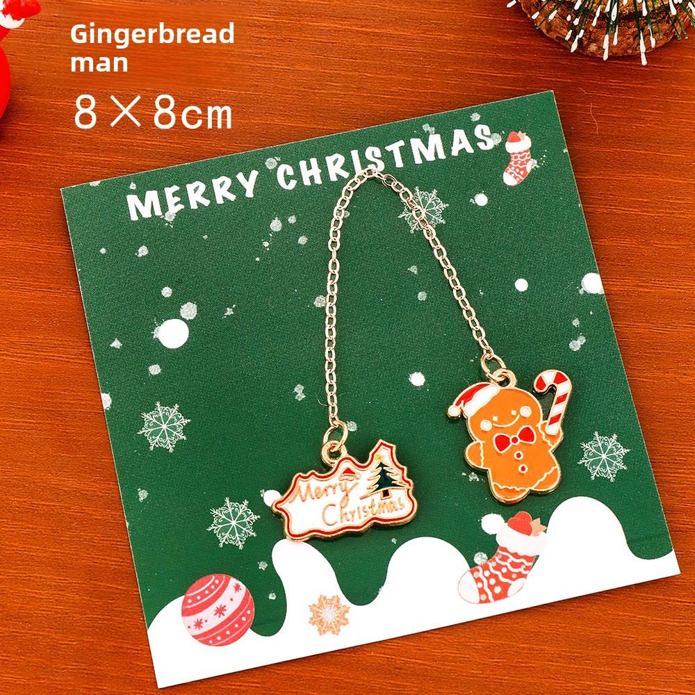 Christmas Metal Pendants, Bookmarks, Cute Christmas Pendants for Students, Book Holders, Christmas Stationery Small Gifts