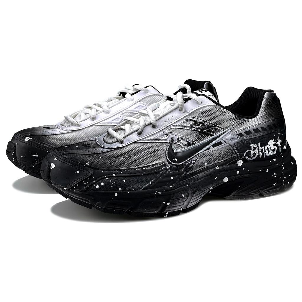 Nike Initiator Abrasion Resistant Low top Running Shoes Men's Black White 394055-100(Team1053-LD)