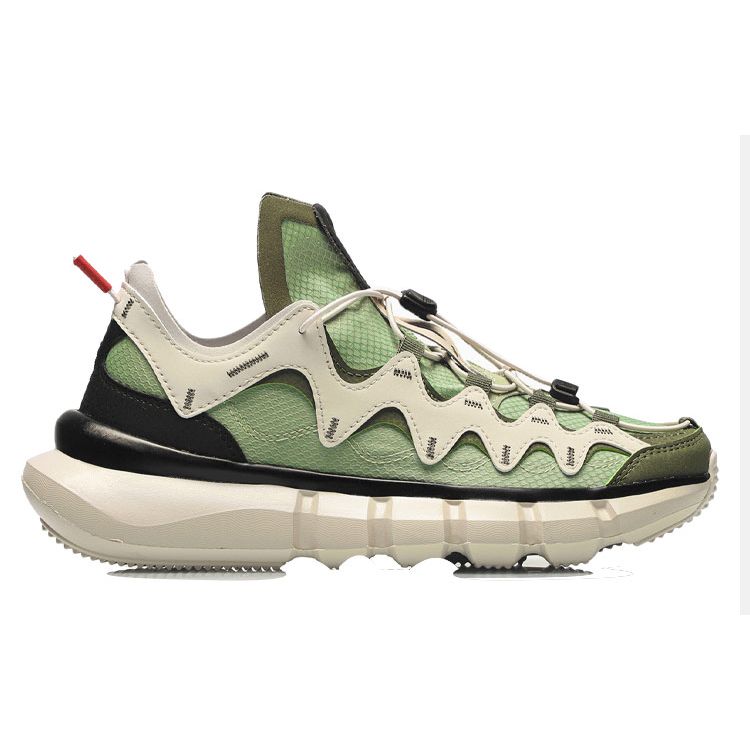 Li Ning Wudao 2.3 Lite Fabric Non-Slip Wear-Resistant Lightweight Low-Top Sports Casual Shoes Women Sneaker Gray Green AGBR052-3