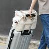 Pet cat carrying bag Escape free portable multi-function pet bag Large capacity breathable cross-body bag portable soft bag zwq