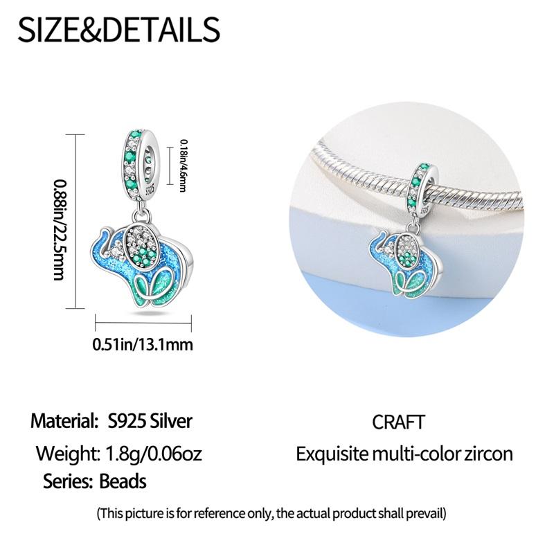 Медь Священный Благоприятный Защитник Слон Серия Подвеска Шарм Бусина Подходит Оригинальный Браслет Для Женщин DIY Ювелирные Изделия