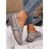 Soft Sole Breathable Mesh Flat Bottom Hollow Mesh Shoes Mary Jane Single Shoe