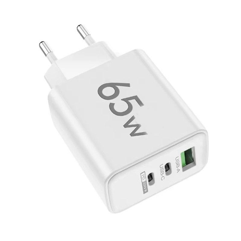 65W USB Fast Charging Type C PD Charger Quick Charge Mobile Phone Power Adapter for iPhone 14 15 Pro Xiaomi Samsung Oneplus