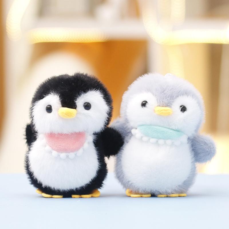 Penguin Figurine Bellyband Bag Animal Ornament Keychain Plush Gift Pp Cotton