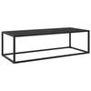 VidaXL Coffee Table Black with Black Glass 120x50x35 Cm