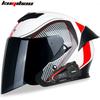 CoolQ Dual Lens Bluetooth Motorcycle Half Helmet Long Battery Life All Season Electric Scooter